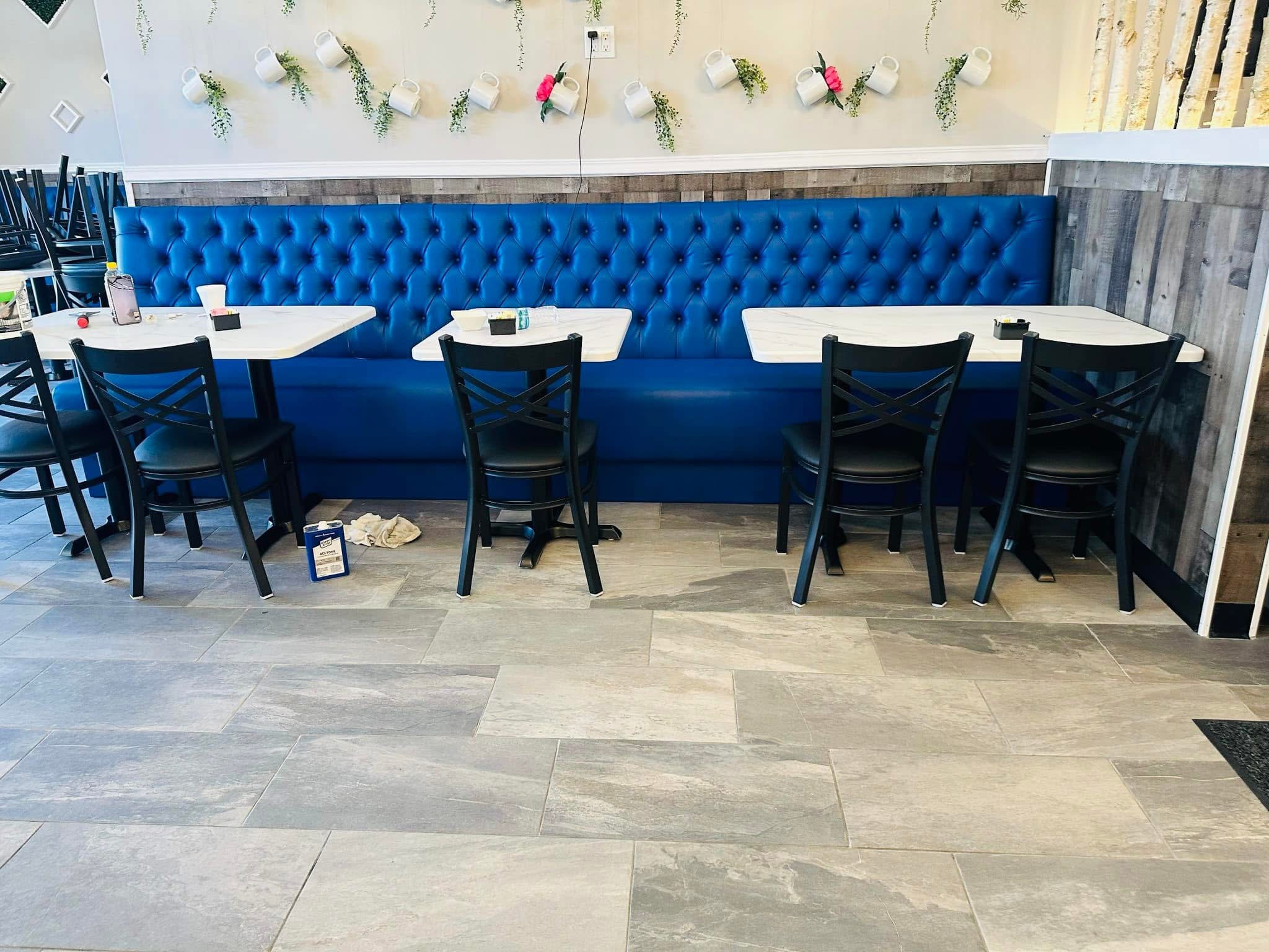 Interior and patio banquettes in Hudson, Florida