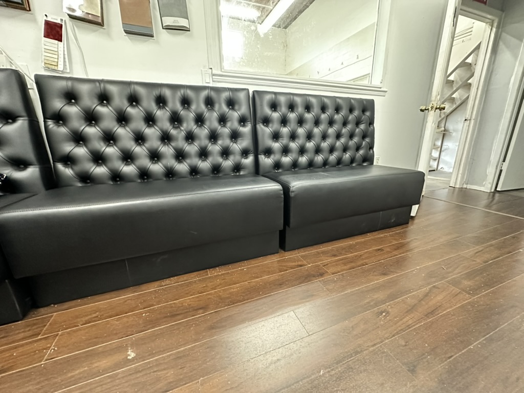 Black Tufted Modular Straight Indoor