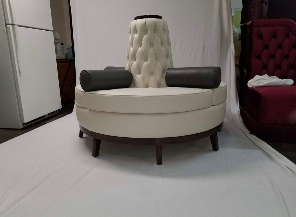 Cream Black Bolster Circular