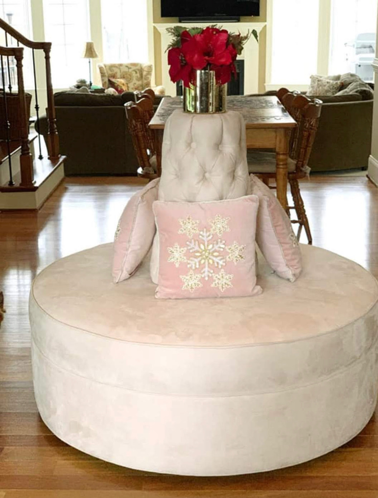 Cream Smooth Seat Circular