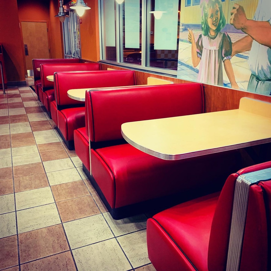 Filiberto’s: custom seating