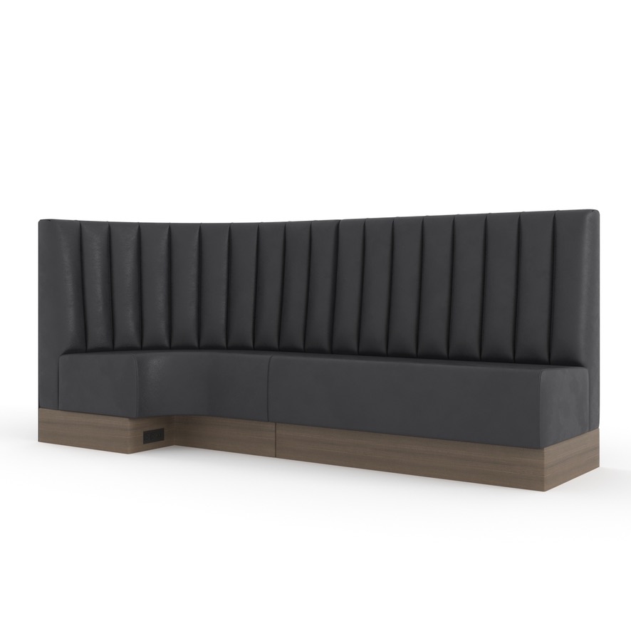 Gray Channel Corner Outlet Render