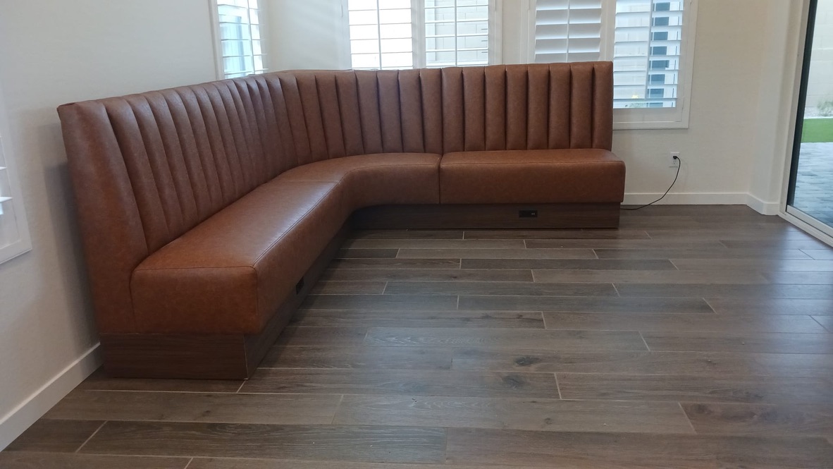 Residential Brown Channel L Wood Base