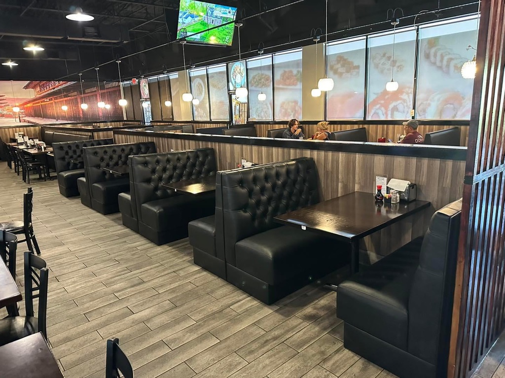 Restaurant Black Tufted Booths