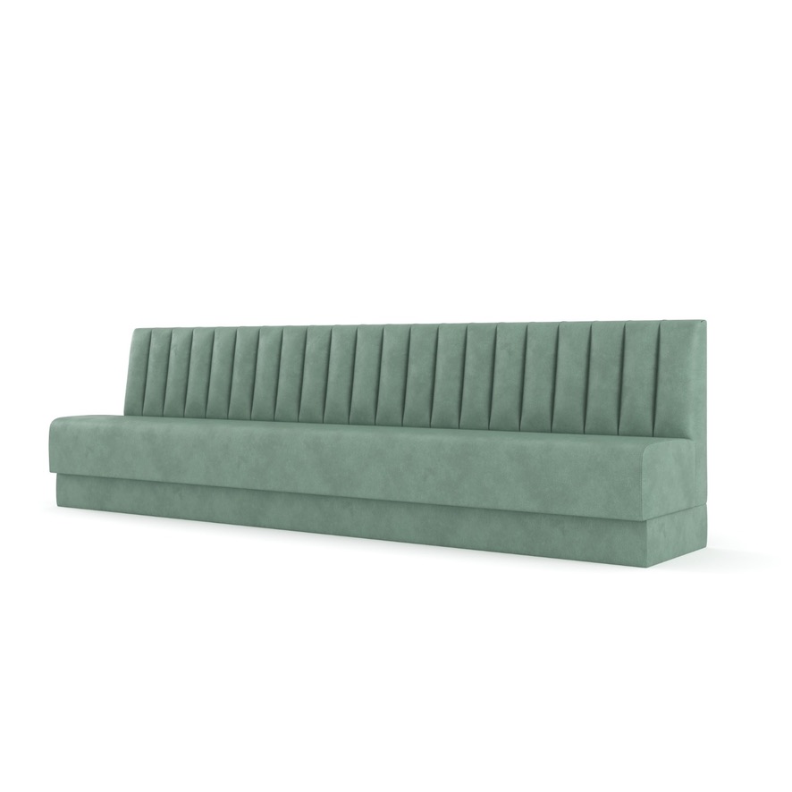 Sage Channel Straight Upholstered Base Render