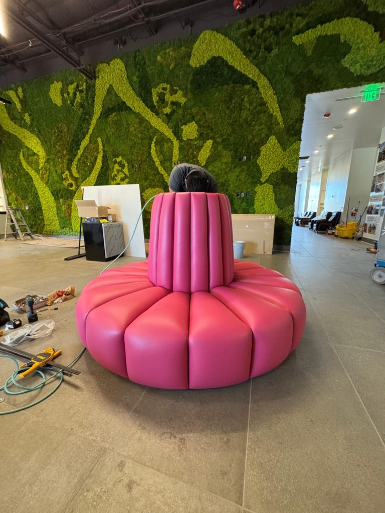 The Hive Gym: custom seating