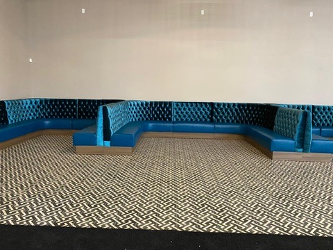 User 9 Ayard Hoe Tempe Blue Tufted Tan Lounge