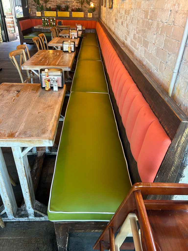 Banquette seating at Taco Chelo in Phoenix