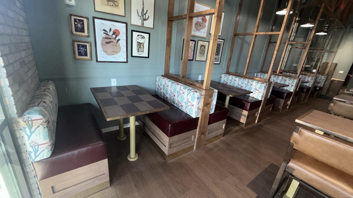 Booth seating at Wren House Paradise Valley