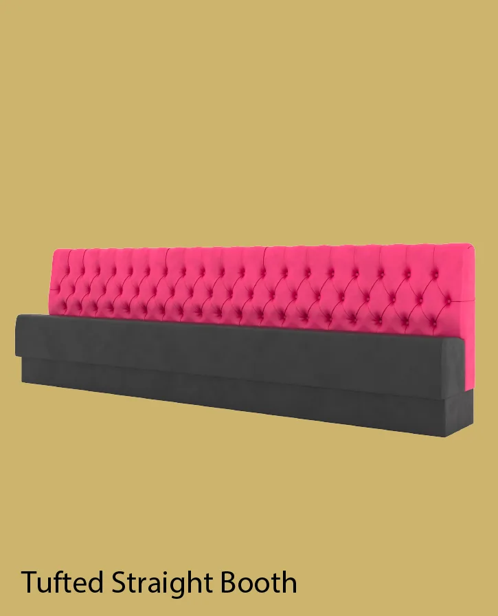 Tufted Straight Multi-Toned Booth