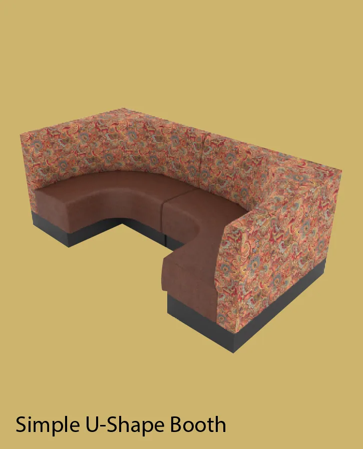 Smooth Multi-Toned U-Shape Booth