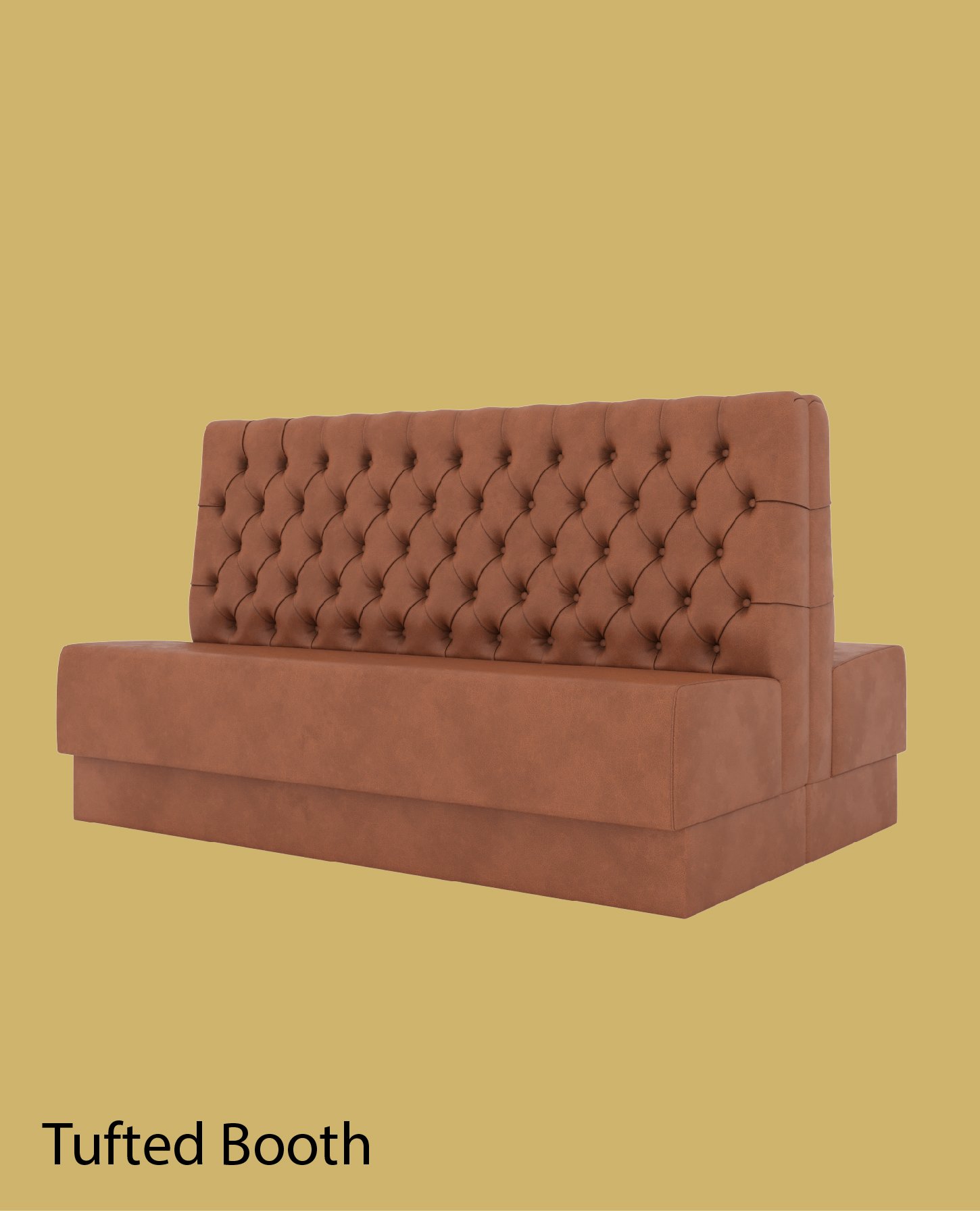 Double-Sided Tufted Bench Booth - US Booths