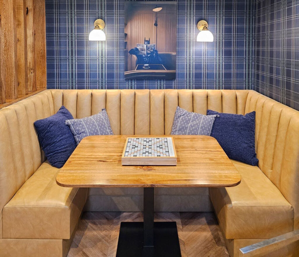 custom commercial booth seating for corporations