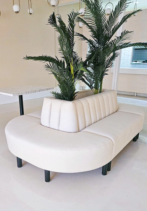 US Booths custom banquet booth for corporate lounge