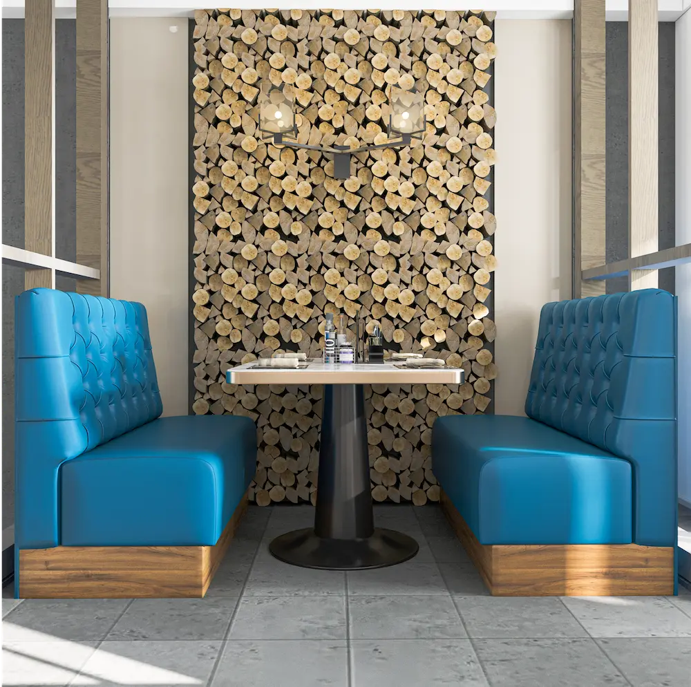 custom restaurant booths built for high traffic environments